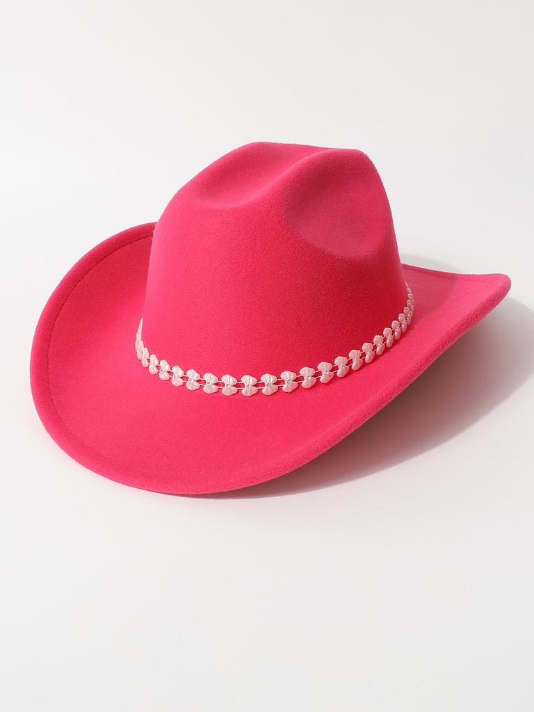 European and American retro butterfly diamond-encrusted western cowboy hat men's and women's stage jazz hat pearl wedding bride hat