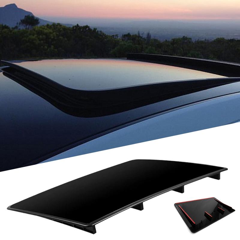 Universal Car Decorative Sunroof Vent Wind Deflector Black Top Cover DIY Car Sunroof Visor Decorative Exterior Accessories