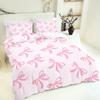 3pcs Butterfly pattern bedding set 1 quilt cover+2 pillowcases soft bedroom decoration suitable for girls and women bedroom