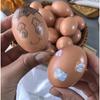 4PCS 1:1 DIY Wooden Egg Smooth Surface Kitchen Toys Holiday Props Kids Games Egg  Painting