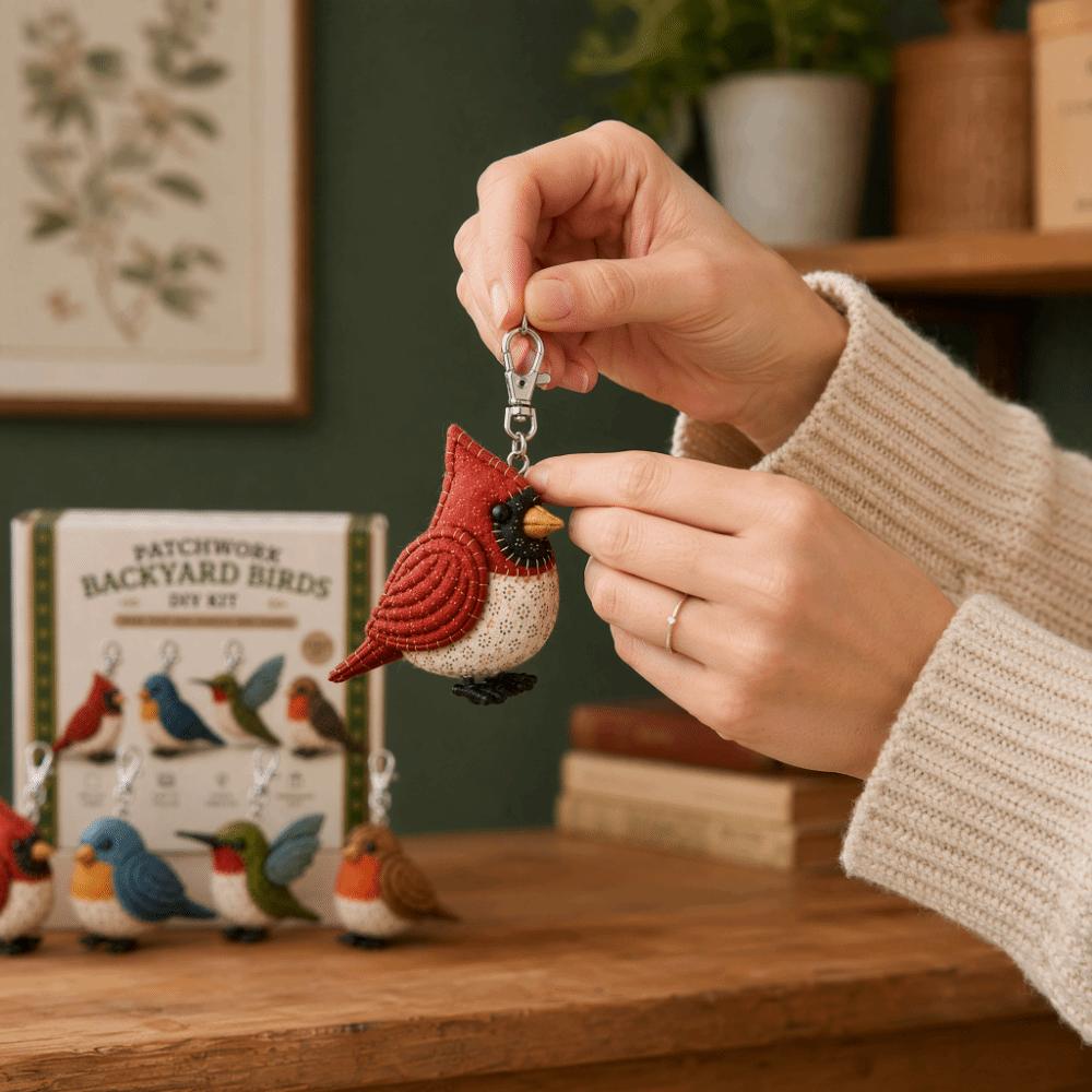 Cartoon Animals DIY Sewing Kit Easily Sewing Handmade Keychain Art Fabric Art Craft Set DIY Crafts