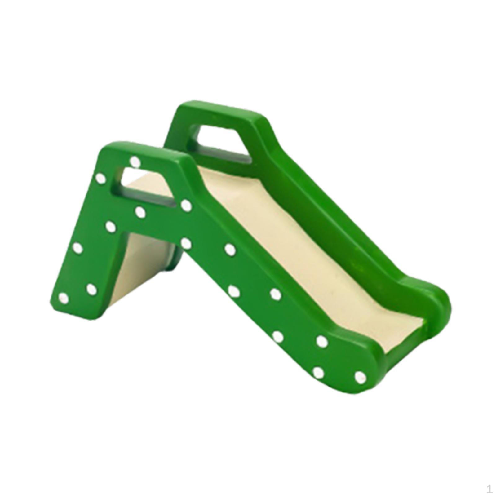 

Очаровательный декор для столешницы в виде мини-горки для детей и взрослых зелёный