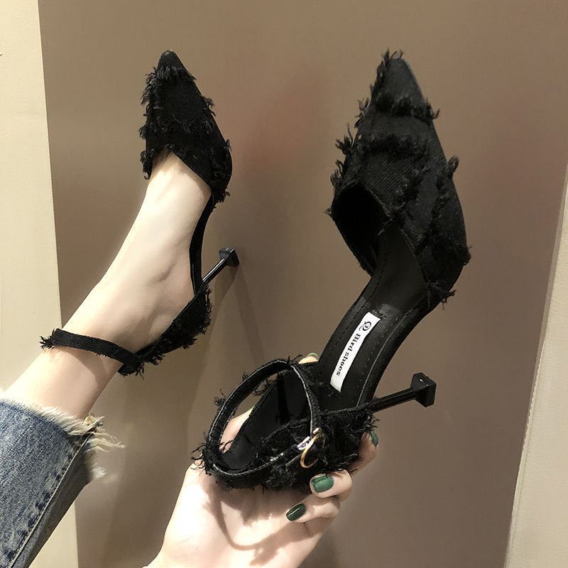 Pointed Toe Woman Shoes High Heels Sandals for Women Luxury 2025 Comfortable and Elegant The Best Anti Slip Hot Summer Sandal
