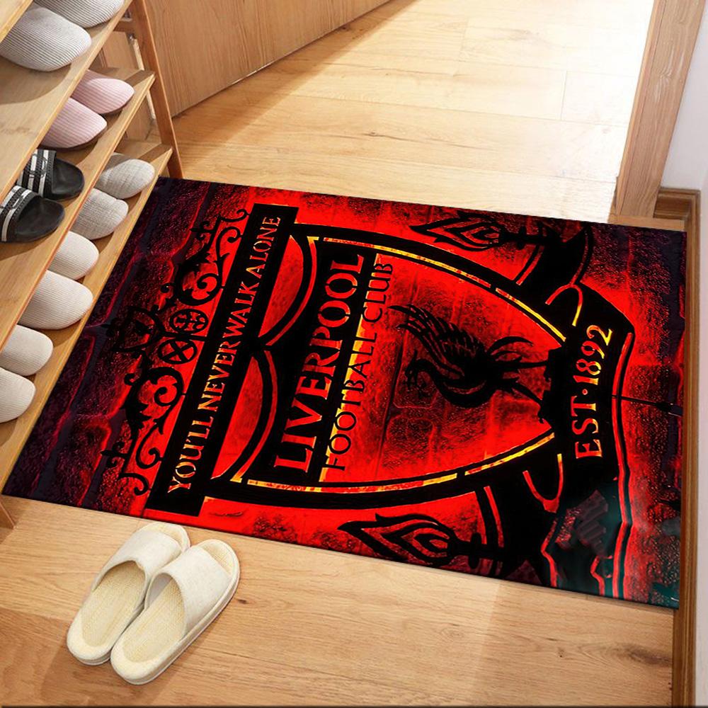 Liverpool Football Club Teppichdesign Für Eingangsbereich Küche Balkon Dekorieren Zimmer Rutschfester Teppich Dekorieren Büros