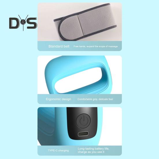 Muskelmassagering mit LED-Anzeige, ergonomisches Design, mehrere Vibrationsmodi, tragbares Fasziengewebe-Massagegerät