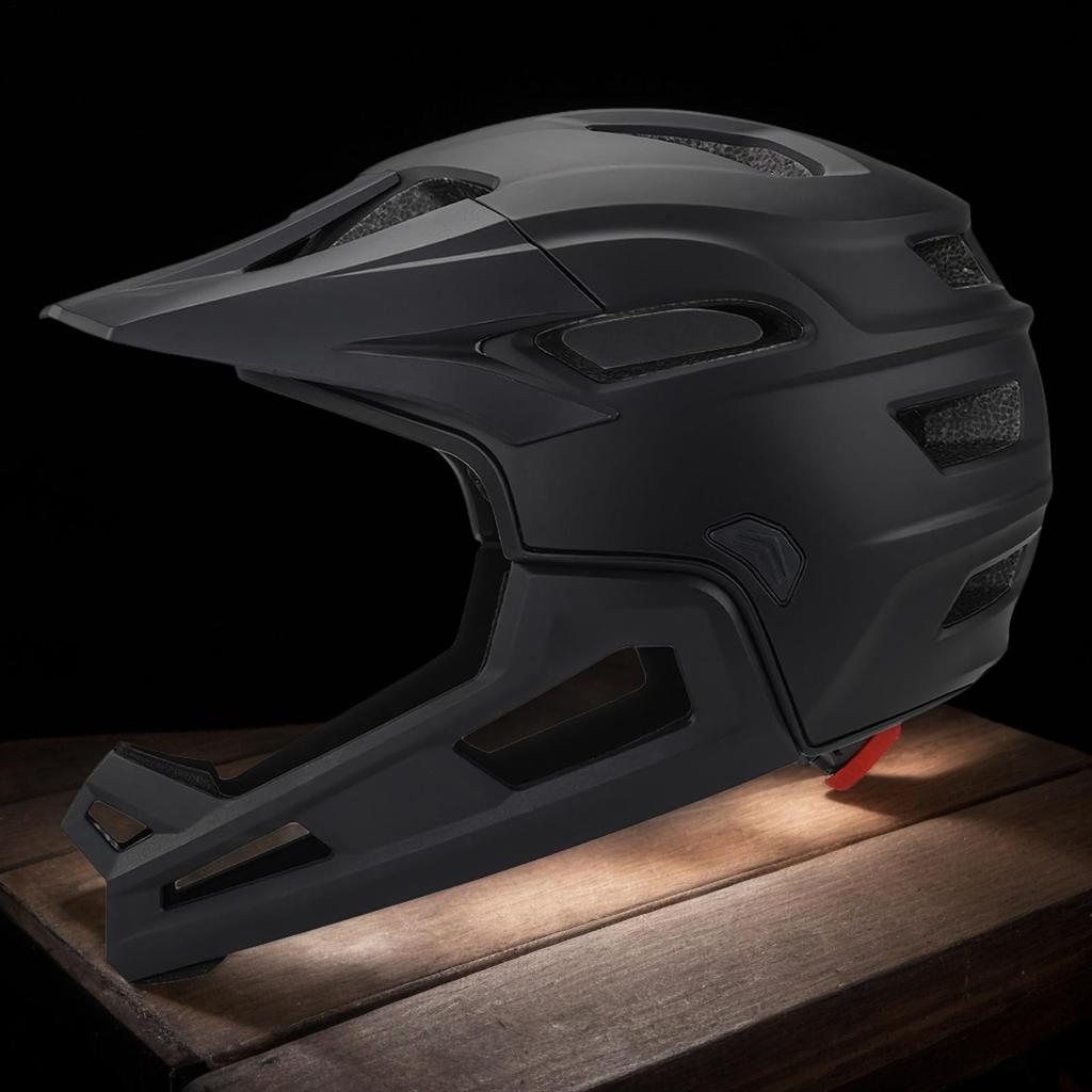 High Quality Adult Mountain Bike Full Face Removable Lightweight Adjustable Sports Downhill MTB Road Riding Helmet for Men