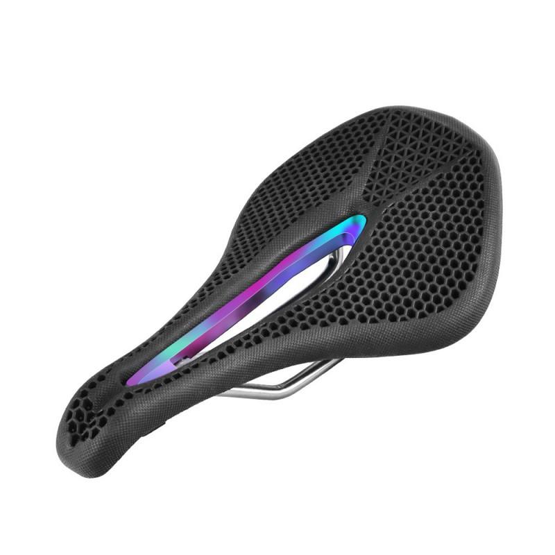 Bike Saddle Hollow Honeycomb Vent Cushion Road Mountain Cycling Shock Absorption