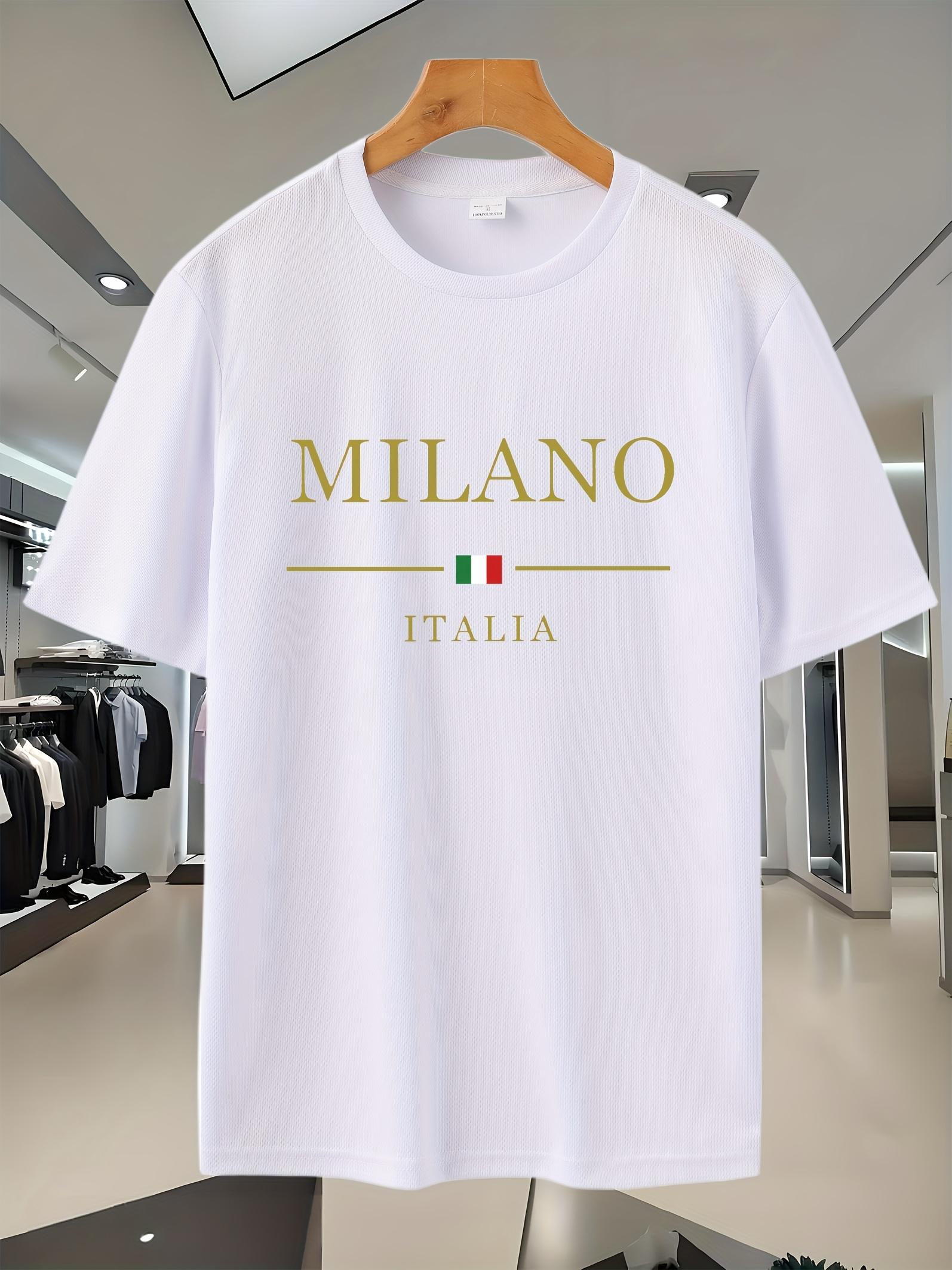 

Breathable Mesh T-shirt - Milano Italia Print M