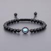 Koai Evil Eye Obsidian Power Stone Bracelet for Adjustable Protects Against Bad Luck and Brings Good Fortune Men, Length,
