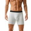 Men's Large Size Breathable and Comfortable Cotton Boxer Antibacterial Mid-Rise Solid Color Panties