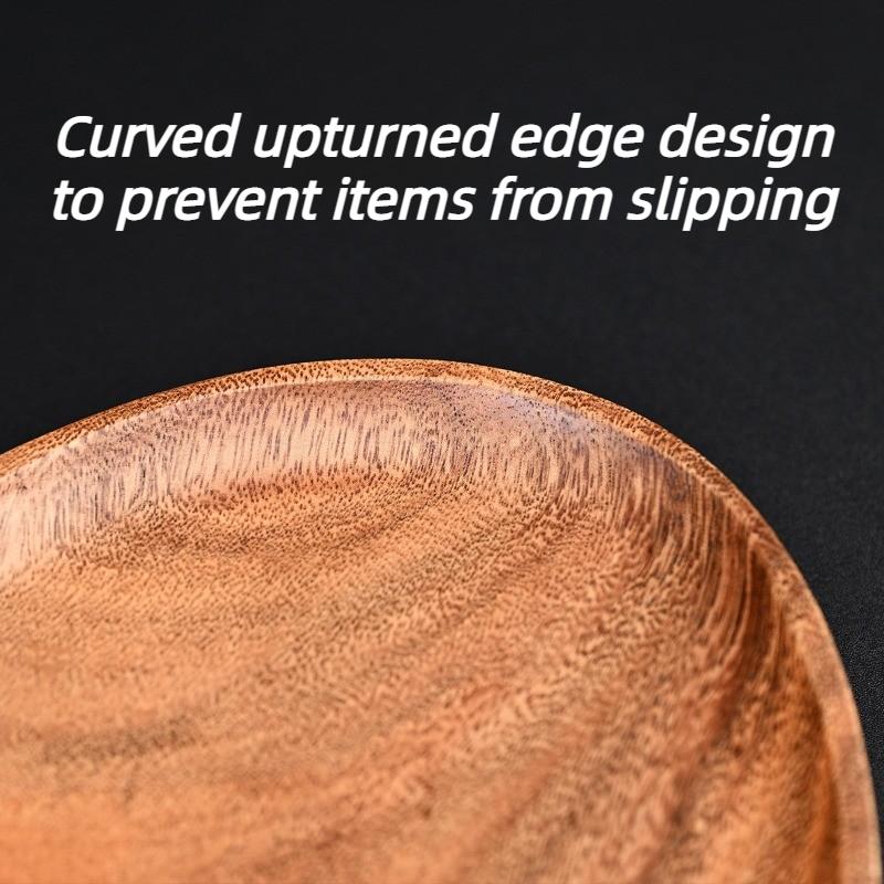 Wooden Entrance Key Tray Simple Jewelry Storage Plate Modern Living Room Desktop Fruit Plates Nordic Home Decoration Trays