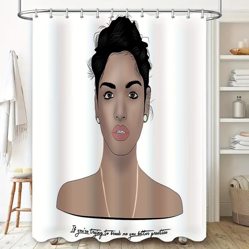 Boho Shower Curtain Aesthetic Room Decor Nature Landscape Wall Art Scenic Tapestry Bathroom Set Vintage Home Decor Farmhouse Sty