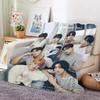 Warm Fluffy Throw Blanket for Bed Sofa Ateez Kpop Fleece Custom Decorative Nap Blankets King Size Microfiber Home Textile