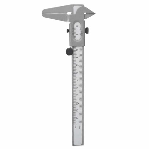 Metal Caliper, High-Precision Manual Caliper, Micrometer Ruler for Measuring Inner and Outer Diameters (5-Inch)