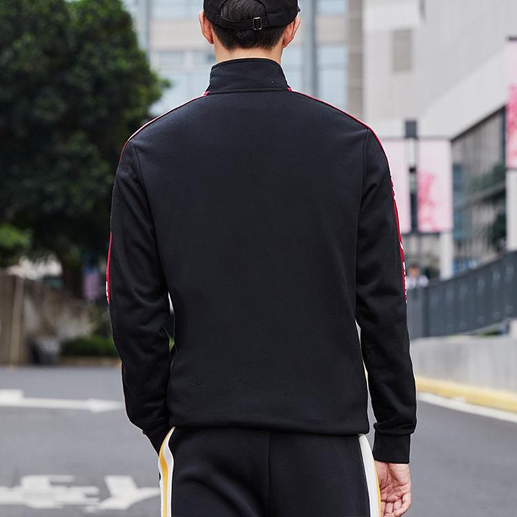 Li Ning Stand Collar Full Zip Casual Sports Jacket Unisex Jacket Standard-Black AWDQ368-12