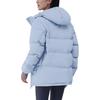 Adidas Down Jackets Unisex Glossy Finish Blue Hooded Moderate KQ5538