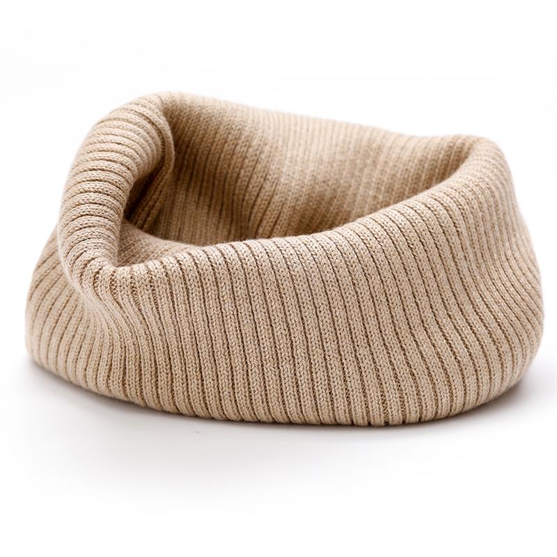 Neck Gaiter Thick Women Ribbed Knitted Tube Scarf Ring Wool Neck Warmer Cowl Collar Loop Snood Scarf Winter Outdoor Skiing Men