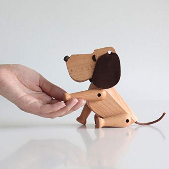 ARCHITECTMADE Oscar Denmark Scandinavian Wooden Object Figurine [Authorized Import] (Dog) 340-A