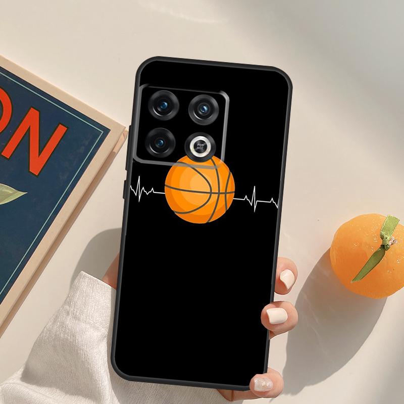 Basketball Heartbeat Case For OnePlus 13R 12R 10R 13T 10T 11 12 13 15 OnePlus Nord 5 CE 2 3 4 Lite N20 N30 Cover