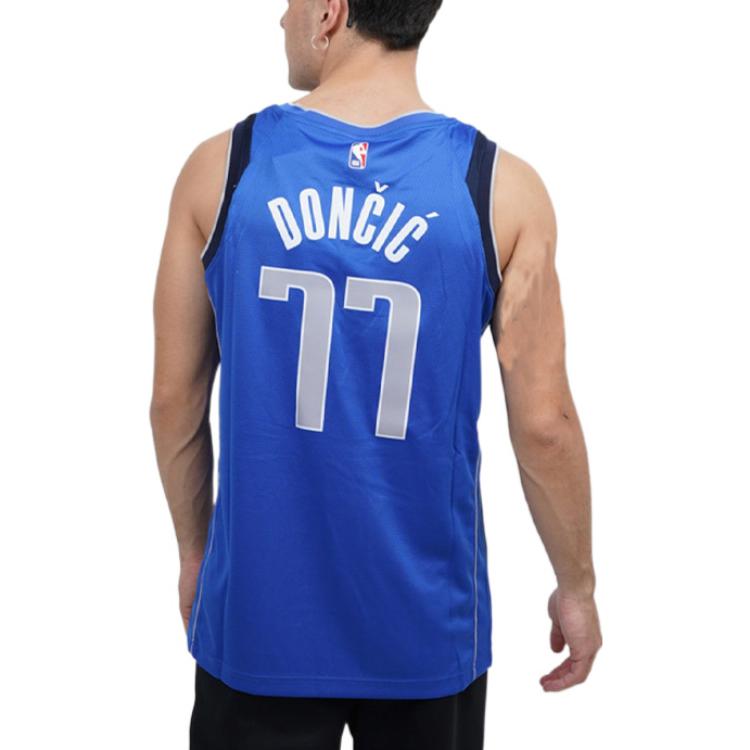 Nike Doncic Dallas Marvericks Icon Edition 2020 Jersey Blue/Black/Grey Men Streetwear CW3662-489