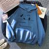 Womens Oversized Hooded Sweatshirt Long Sleeve Casual Pullover With Print Pocket Drawstring Cap