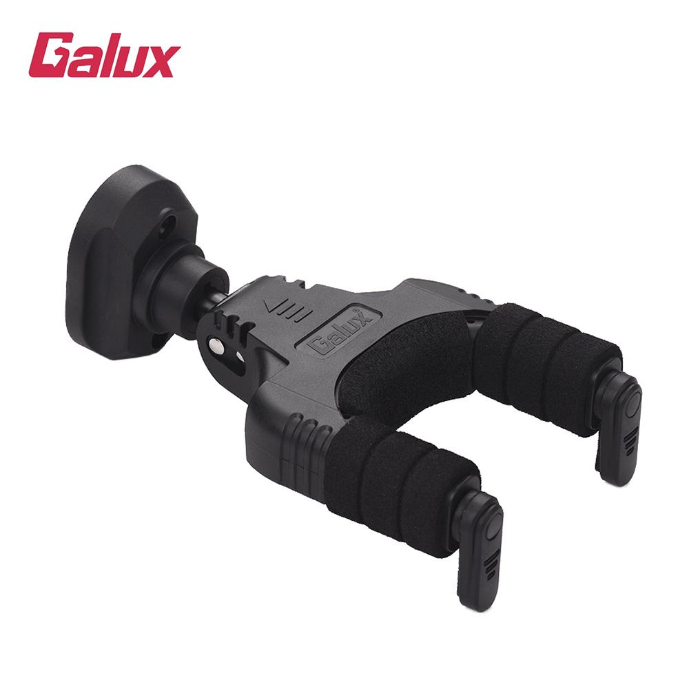 GALUX GH 110P Auto Lock Guitar Hanger Hook Holder Wall Mount for Acoustic Folk Classic Guitar Electric Guitar Bass