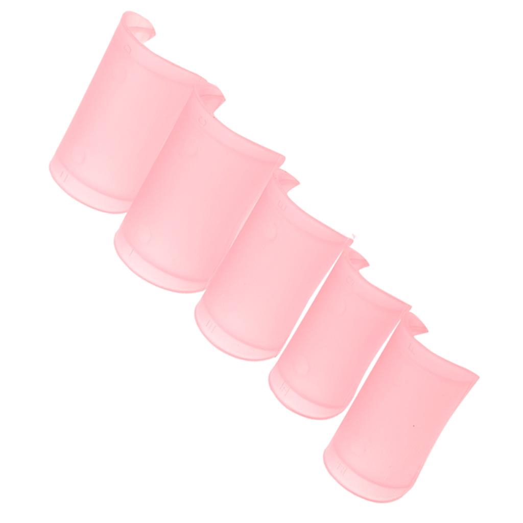 5Pcs Flute Membrane Protector ABS Traditional Chinese Instrument Accessories DM‑01Pink
