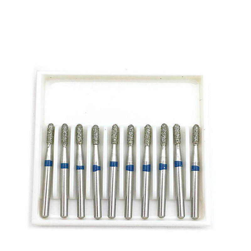 10pcs/Box Dental High Speed Bur Drill Diamond Polishing Tooth Polisher for Dentla Laboratory SR-42