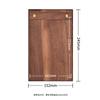 Fangye | Black Walnut Menu Holder Folder Solid Wood Base Plate Retro Textured Design Japanese Style Brass Coffee Restaurant