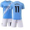 26 Manchester City Heim Blau Haaland Nr. 9 Trikot 17 De Bruyne 47 Foden Fußballtrikot Sportanzug