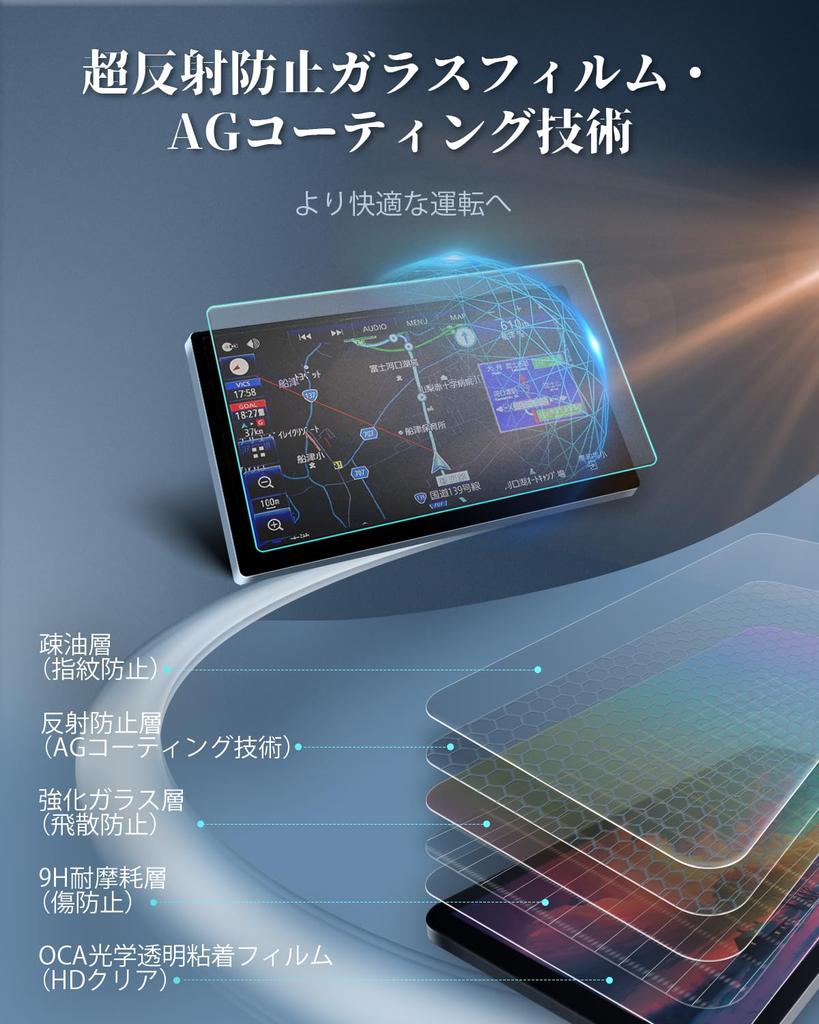 BIBIBO Suzuki New Spacia 9-inch Navigation Only [Anti-Reflective AG Glass Film] Spacia Custom MK54S