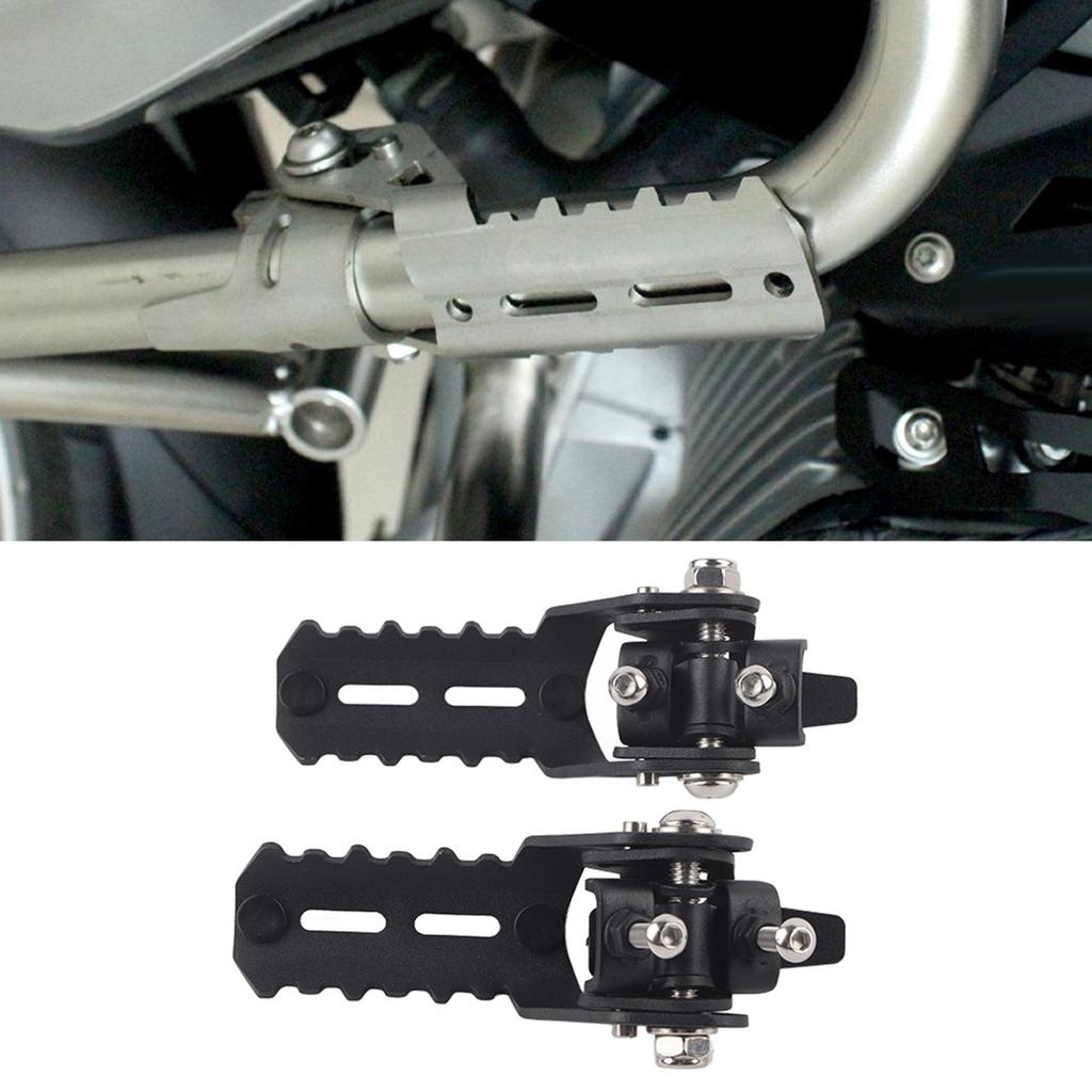 Motorcycle Front Footrest Foot Pegs Parts Accessory for R1200GS 2013 2018 (Black)