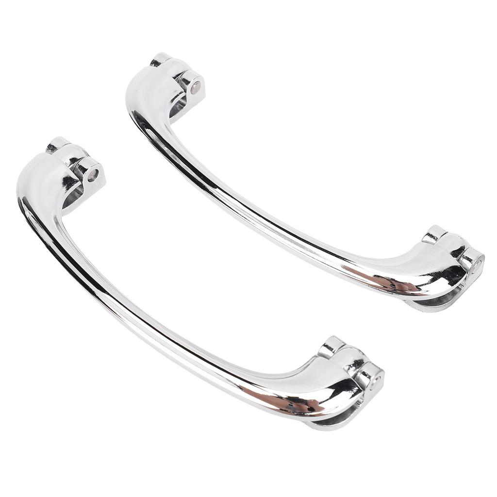 1 Pair Chrome Interior Door Pull Handle Universal LWH106 Wearproof Inside Door Handle Replacement for Classic Cars Tudor