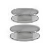 2X Gray Replace Fits BMW Mini Cooper R55-R61 07-14 Sun Visor Vanity Mirror Cover