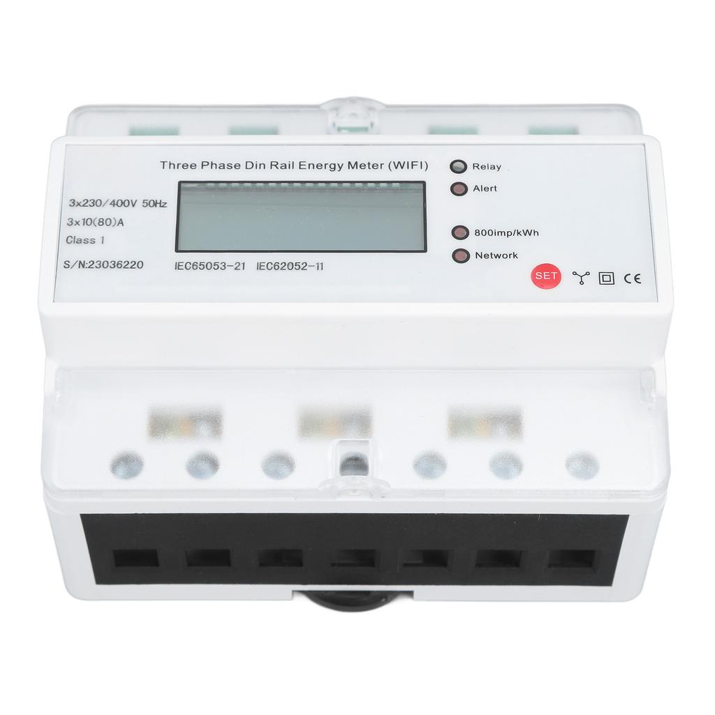 Smart Electricity Meter 3 Phase 4 Wire 4G Rail Type Multifunctional Energy Meter for Tuya App