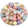 Exquisit Macaron Making Handmade Bracelet Loose Beads 10pcs 11MM Pearlescent Acrylic Watermelon Beads Solid Color DIY Beads Beads  Manual Accessories