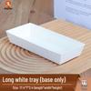 Disposable White Paper Pulp Food Trays