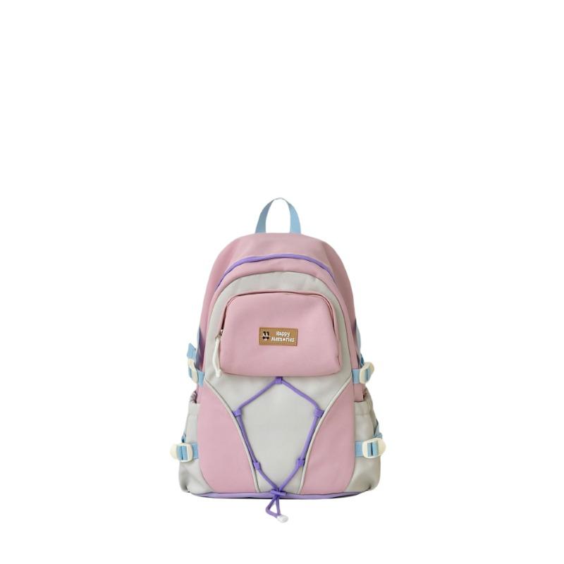 

Cute Schoolbag High School Bag Student Backpack without pendant рожевий