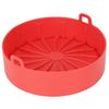 Air Frying Pot Liner Silicone Grill Pan Bread Cake Mat Basket Pressure Cooker Kitchen ToolRed