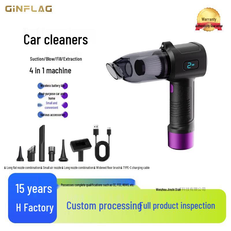 Cordless Handheld Vacuum Cleaner with Large Suction Power, Powerful Mite Removal, and Indoor Wet Mop for Small Pets