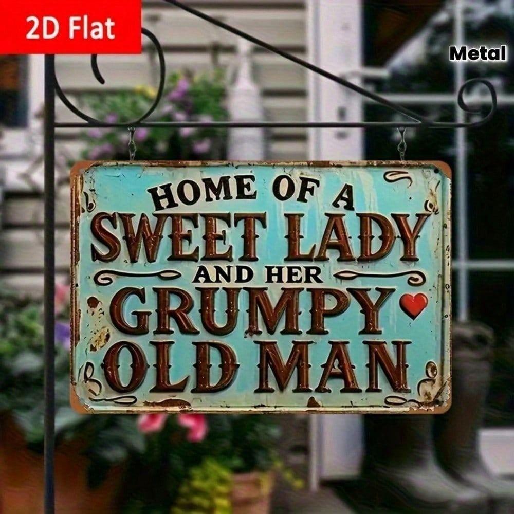 Retro Metal Wall Sign 2D Flat for Garage Home Bar Interior Decor