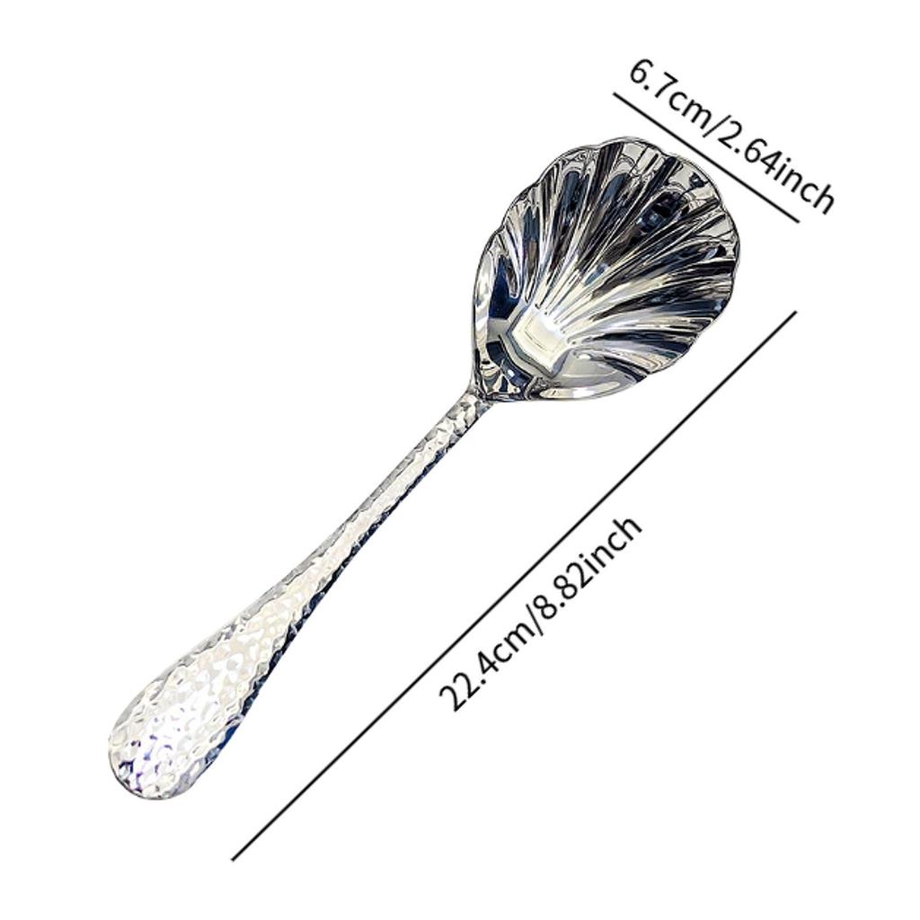 Serving Spoon Shell Shape Public Spoon for Home and Commercial Celebrations