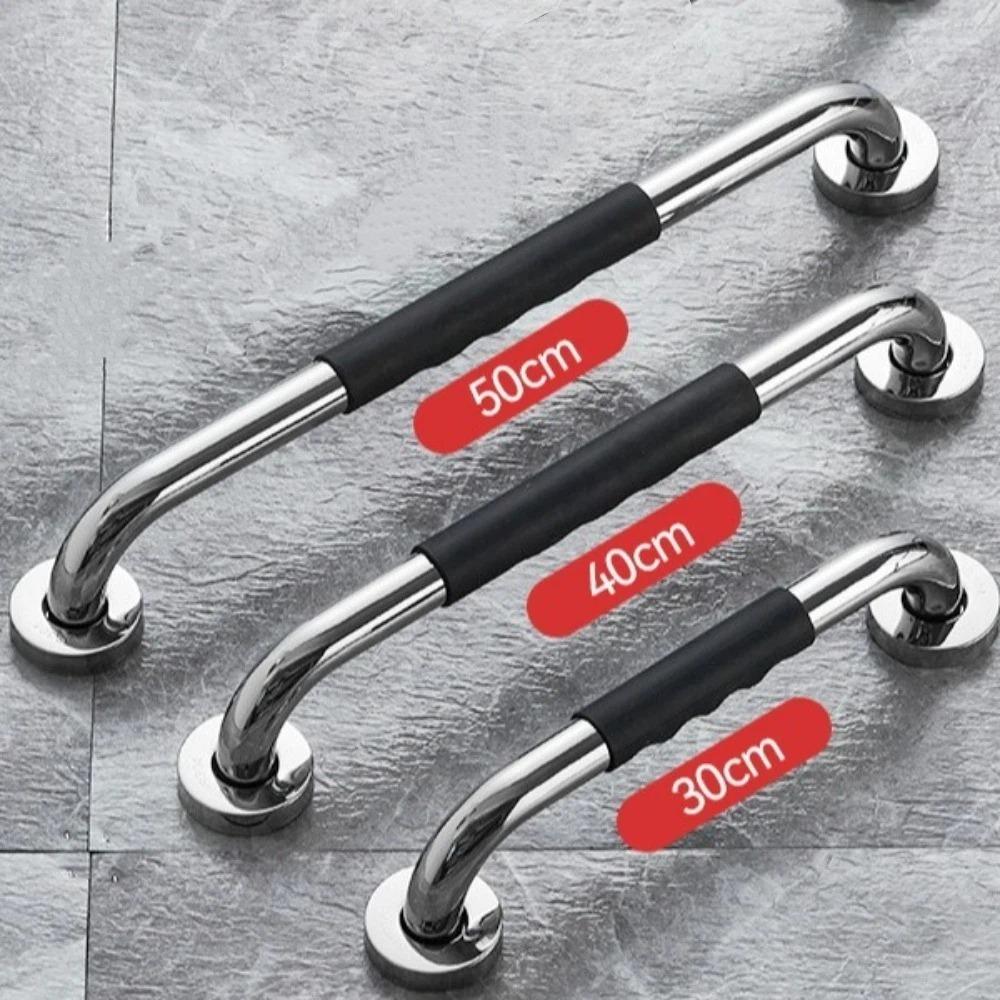 Anti Slip Shower Handle Stainless Steel Towel Bar Bathroom Balance Bars Barrier-free Bathroom