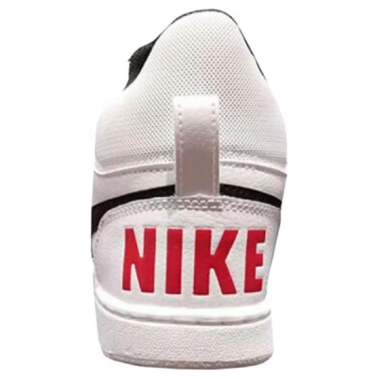 Nike  Court Borough Mid White Black University Red Women Sneakers 844906-100