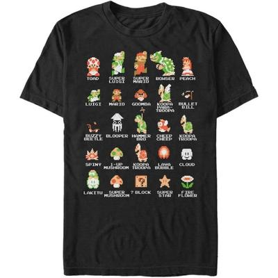 T-shirt Pixel Cast pour Homme Nintendo