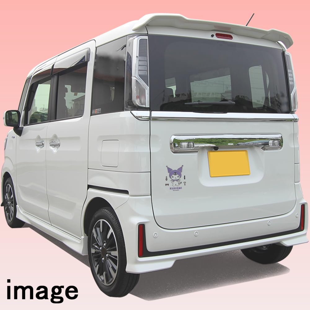 Sanrio Characters Embossed Sticker Emblem Sticker Car Sticker (Kuromi)