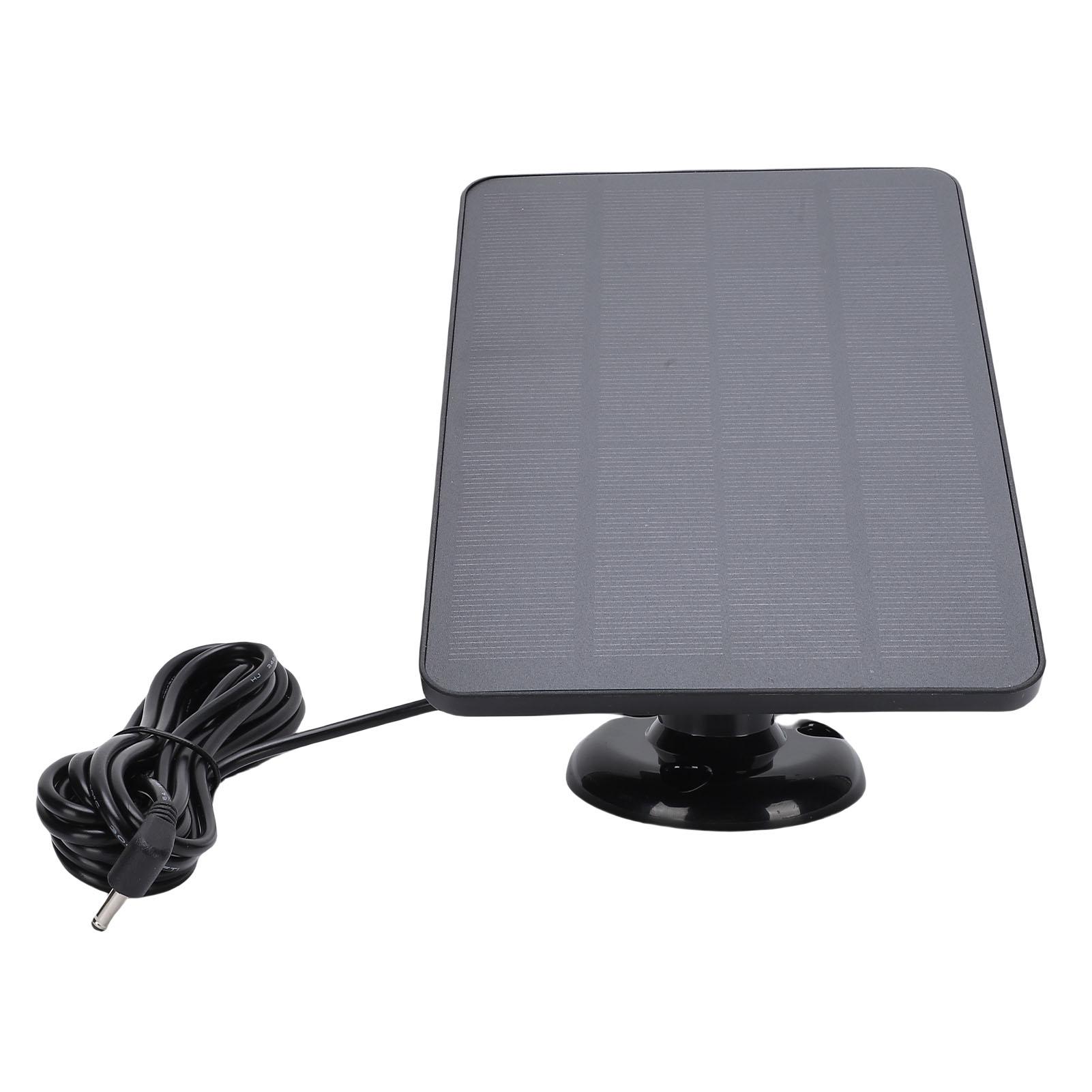 

Security Camera Solar Panel Energy Saving High Effciency 4W Solar Panel Charger with Bracket for Outdoor Black Black чёрный