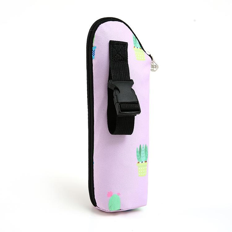 Baby Bottle Warmer Bag Portable Infant Feeding Bottle Aluminum Foil Insulation Stroller Hanging Bag Insulated Bottle Holder