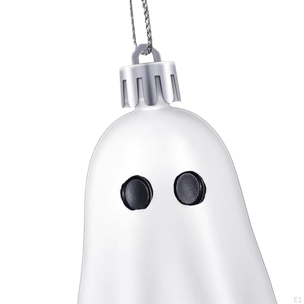 10 piese Halloween fantomă agățat decorațiuni din plastic multifuncțional accesoriu decorativ petrecere alb