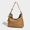 2025 Fall/Winter New Handmade Woven Women's Bag, Single Shoulder Underarm Crossbody Bag, Suede Casual Large Tote Handbag